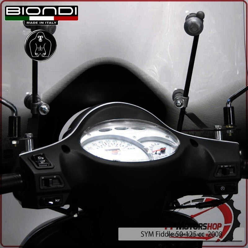 KIT ATTACCHI PARABREZZA SCOOTER PER SYM FIDDLE II 50 125 08> PEUGEOT TW BIONDI