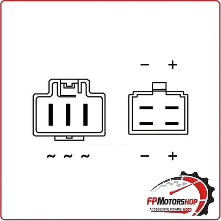 REGOLATORE DI TENSIONE SUN PER HONDA CBR 600RR 03-06 12V CONNETTORI