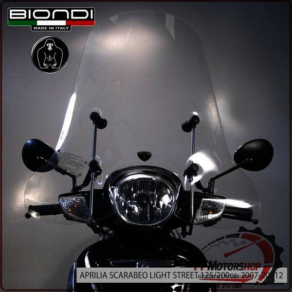 PARABREZZA PER SCOOTER Z APRILIA SCARABEO BIONDI 8071144 TRASPARENTE