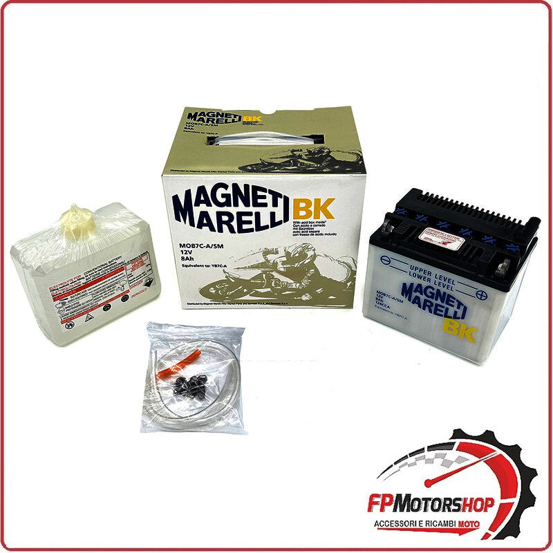 BATTERIA PER MOTO MARELLI MOB7C-A-SM YB7C-A 12V 8Ah YAMAHA TW 125 200
