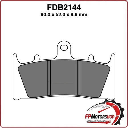 PASTIGLIE FRENO PER MOTO FDB2144ST KAWASAKI ZX-6R NINJA 600 98>01 9RR GSX-R750