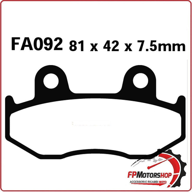 PASTIGLIE PASTICCHE FRENO PER MOTO HONDA XR 600 85>87 EBC FA092R XL 83>87 CR 250