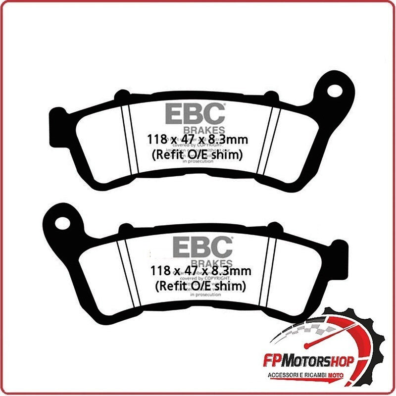 PASTIGLIE PASTICCHE FRENO PER MOTO HONDA GOLDWING 1800 18> POSTERIORE FA388/2HH