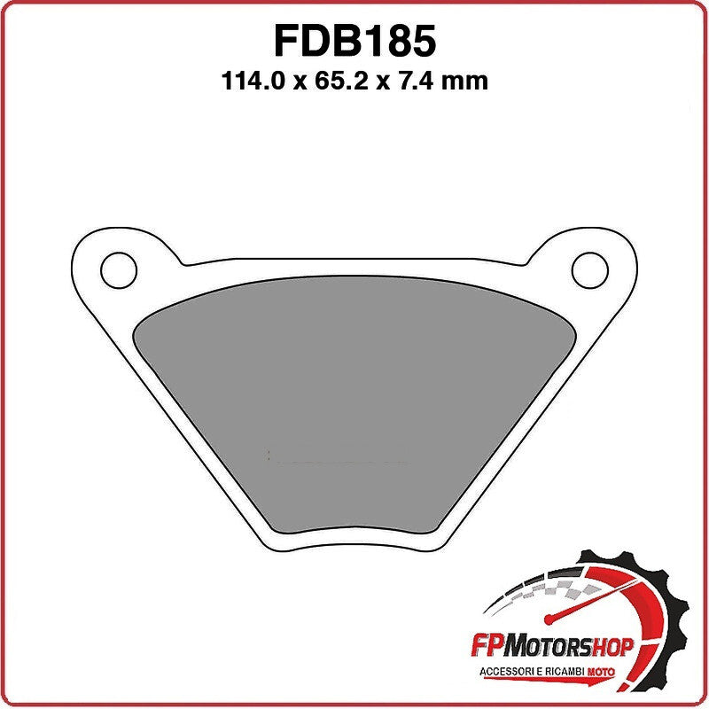 PASTIGLIE FRENO FERODO PER MOTO FDB185P HARLEY DAVIDSON FLH 1340 ELECTRA GLIDE