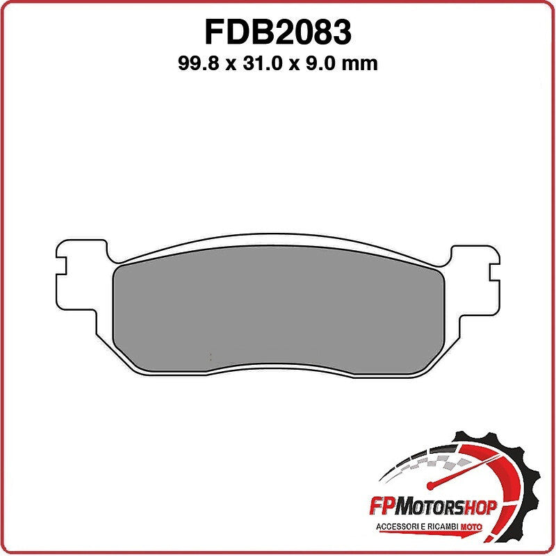 PASTIGLIE FRENI PER SCOOTER FDB2083EF MBK SKYLINER 250 00>02 YAMAHA X-MAX 125
