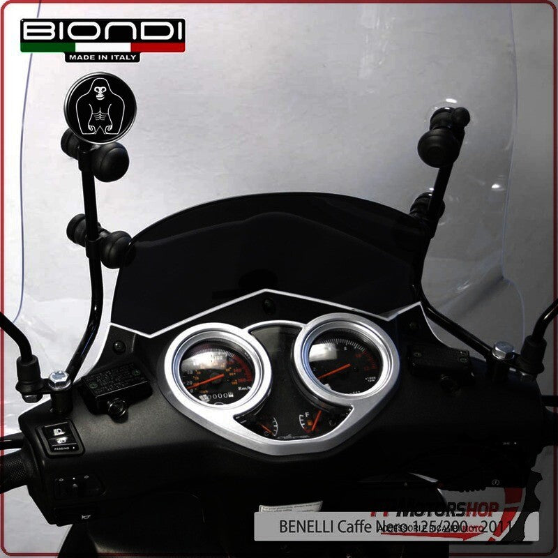 KIT ATTACCHI PARABREZZA PER SCOOTER BENELLI CAFE NERO 125/150 KEEWAY BIONDI