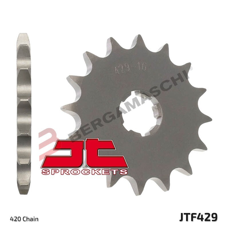 PIGNONE TRASMISSIONE PER MOTO JT 429 Z12 JTF429.12 12 DENTI ACCIAIO PASSO 420