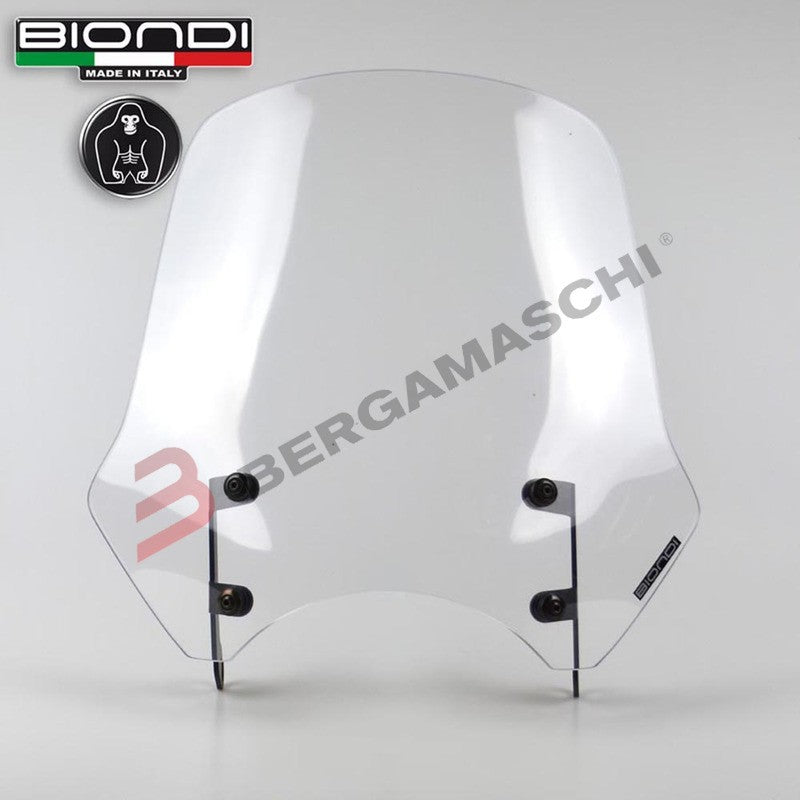 CUPOLINO PARABREZZA PER MOTO ROYAL ENFIELD HNTR 350 TOURING TRASPARENTE BIONDI