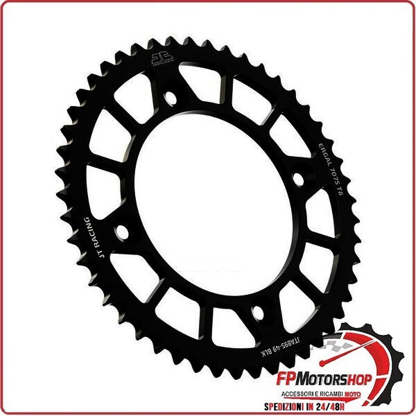 CORONA PER TRASMISSIONE MOTO ALL.7075T6 JTA 895 Z48 BLK JTA895.48BLK 48 DENTI