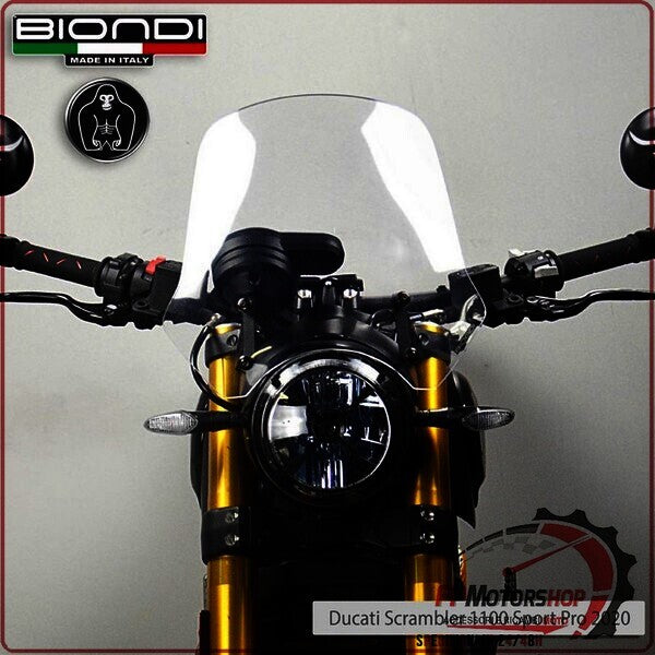 CUPOLINO PARABREZZA MOTO PER DUCATI SCRAMBLER 800 2014>2020 1100 2020> BIONDI