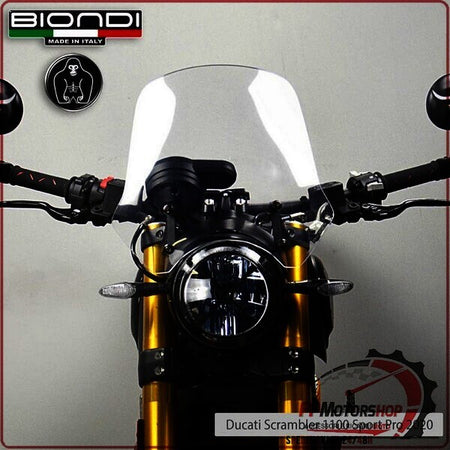 CUPOLINO PARABREZZA MOTO PER DUCATI SCRAMBLER 800 2014>2020 1100 2020> BIONDI