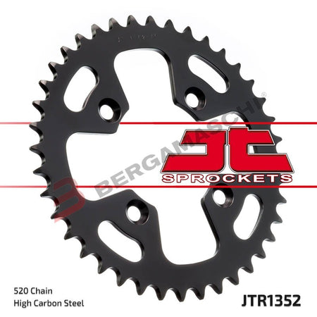 CORONA PER TRASMISSIONE MOTO JT 1352 Z40 JTR1352.40 40 DENTI ACCIAIO PASSO 520