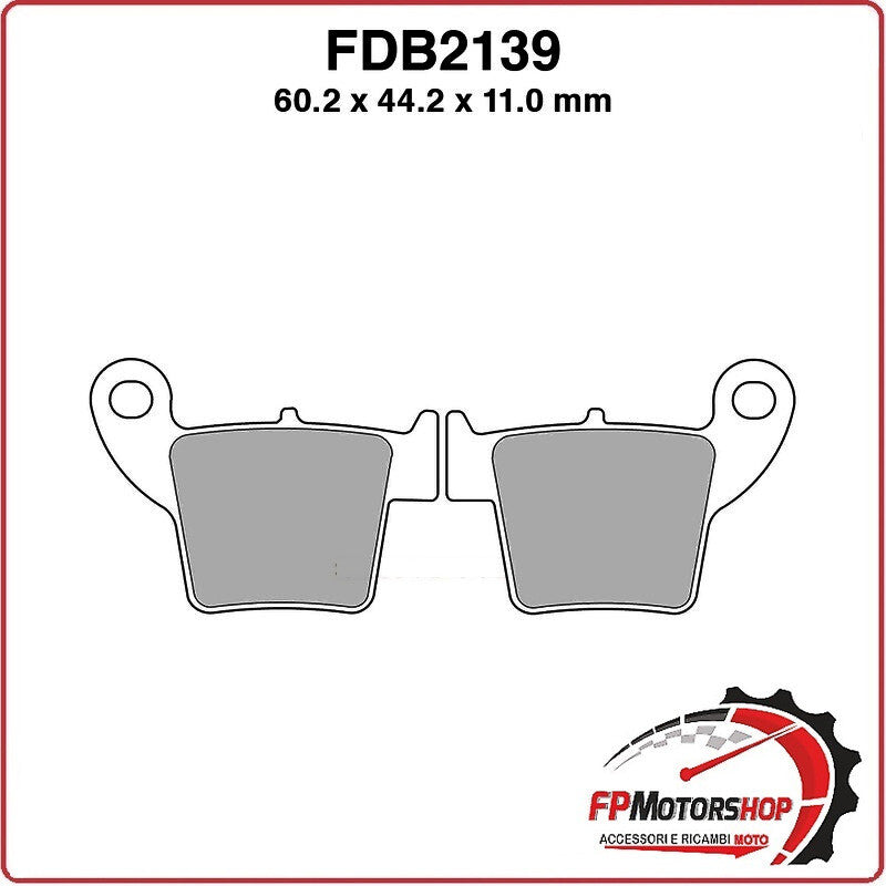 PASTIGLIE PASTICCHE FRENO FERODO MOTO FDB2139EF PER APRILIA MXV FANTIC CABALLERO