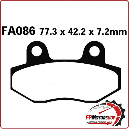 PASTIGLIE PASTICCHE FRENO PER HYOSUNG COMET/GT 250/650 EBC FA086HH GT/GT COMET