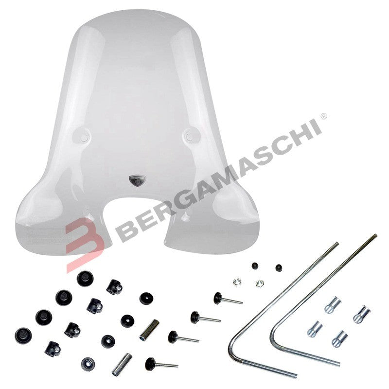 KIT PARABREZZA+ATTACCHI PER PIAGGIO LIBERTY 50/125/150/200 04-16 BIONDI