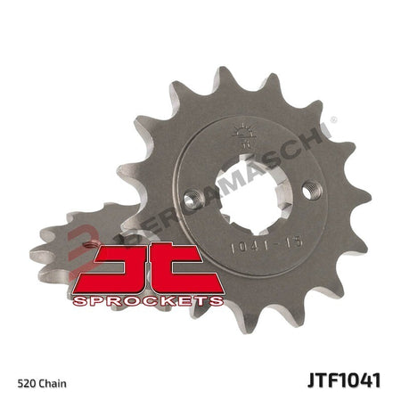 PIGNONE TRASMISSIONE PER MOTO JT 1041 Z14 JTF1041.14 14 DENTI ACCIAIO PASSO 520
