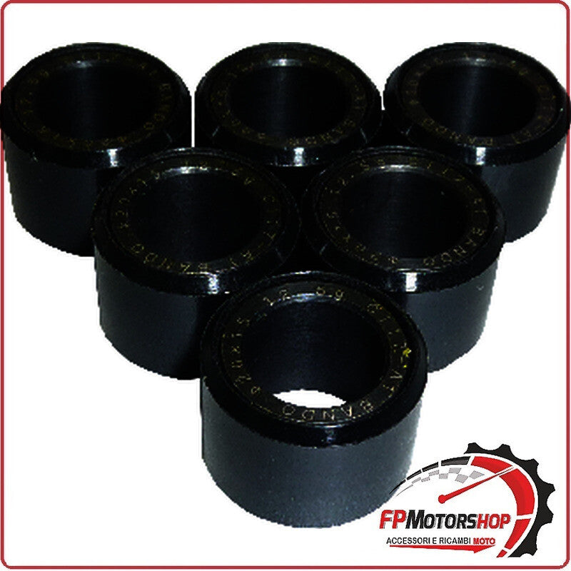 KIT 6 RULLI MASSETTE VARIATORE PER SCOOTER 20x15 12,5G DINK/CLASSIC/CLASSIC E2