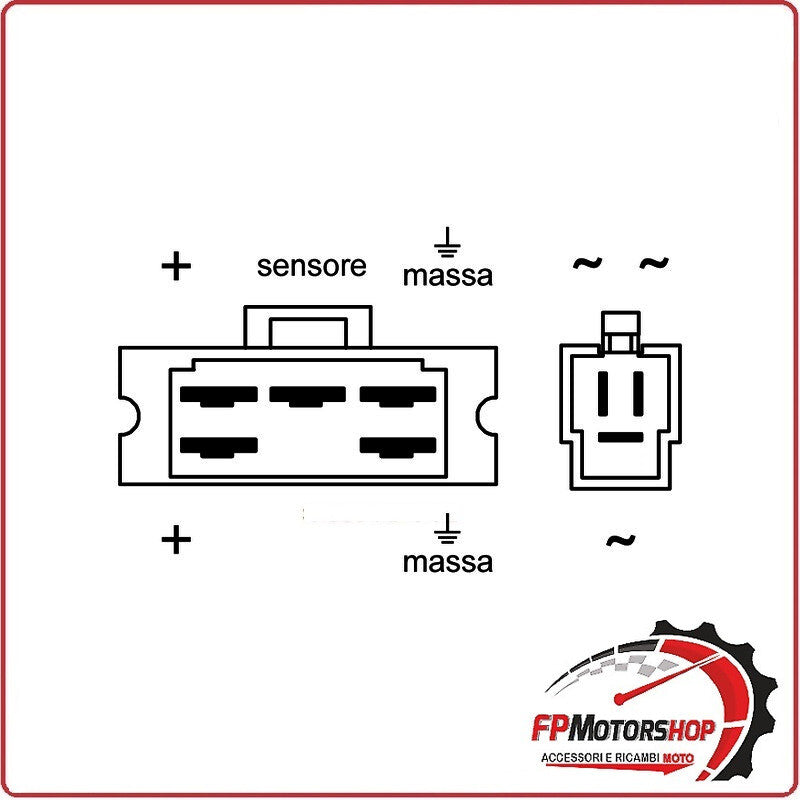 REGOLATORE DI TENSIONE PER HONDA TRANSALP 600 87-90 WAI 12V CONNETTORI