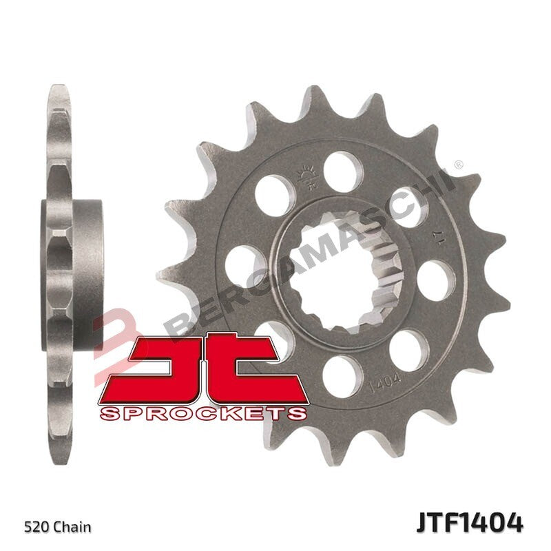 PIGNONE TRASMISSIONE PER MOTO JT 1404 Z16 JTF1404.16 16 DENTI ACCIAIO PASSO 520