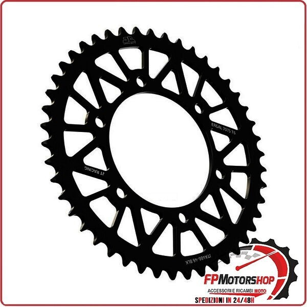 CORONA PER TRASMISSIONE MOTO ALL.7075T6 JTA 486 Z47 BLK JTA486.47BLK 47 DENTI