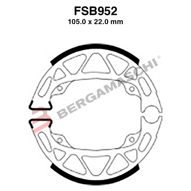 GANASCE FRENO PER MOTO FSB952 PIAGGIO CIAO MIX 50 97>97 ZIP RST 98>99 SI