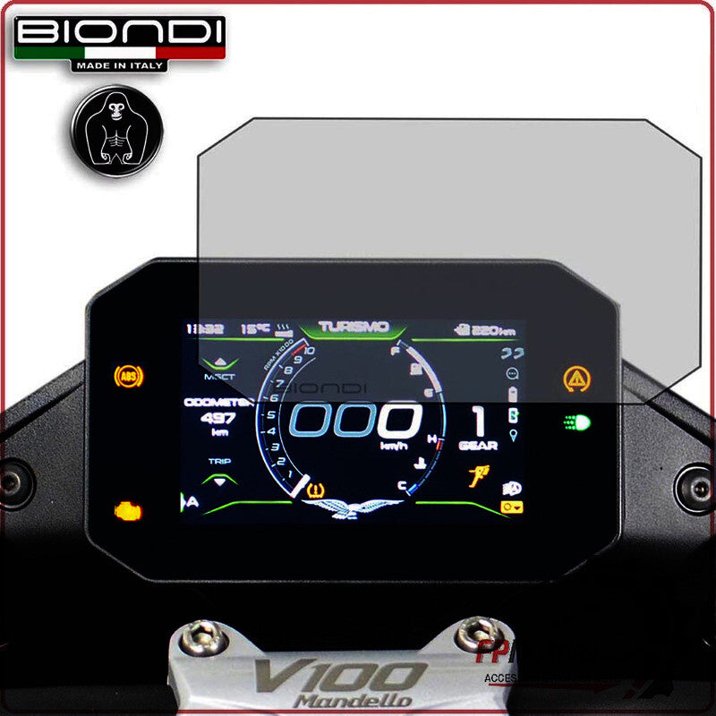 PELLICOLA PROTEZIONE PER DISPLAY CRUSCOTTO MOTO GUZZI V100 MANDELLO 22> BIONDI