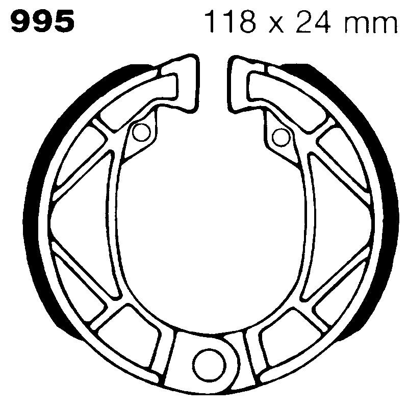 GANASCE FRENO PER MOTO FANTIC OASIS EBC 995 MESCOLA ORGANICA