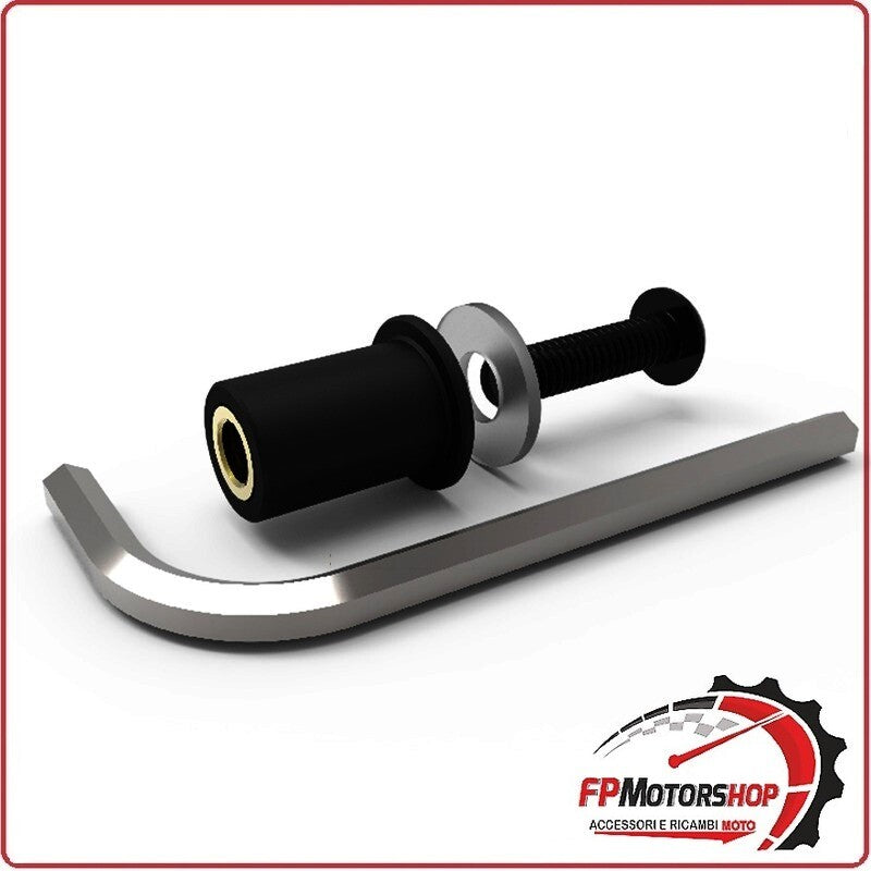 KIT VITI NERE 8PZ. PER FISSAGGIO PARABREZZA MOTO OXFORD OX564