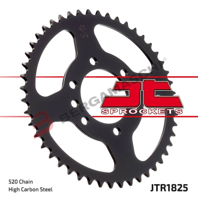 CORONA PER TRASMISSIONE MOTO JT 1825 Z42 JTR1825.42 42 DENTI ACCIAIO PASSO 520