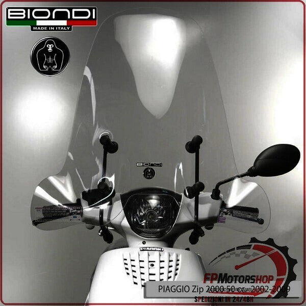 PARABREZZA CLUB PER SCOOTER PIAGGIO ZIP 50 2002>2018 BIONDI 8061032
