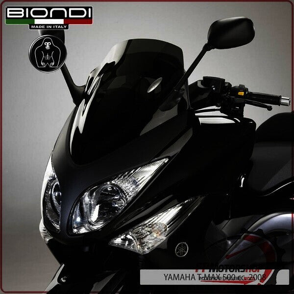 CUPOLINO PARABREZZA MOTO PER YAMAHA T-MAX 500 FUME DARK BIONDI 8010294 2008>2011