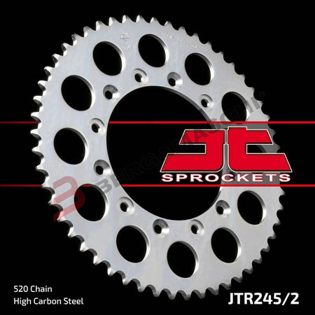 CORONA PER TRASMISSIONE MOTO JT 245/2 Z42 JTR245/2.42 42 DENTI ACCIAIO PASSO 520