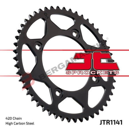 CORONA PER TRASMISSIONE MOTO JT 1141 Z51 JTR1141.51 51 DENTI ACCIAIO PASSO 420