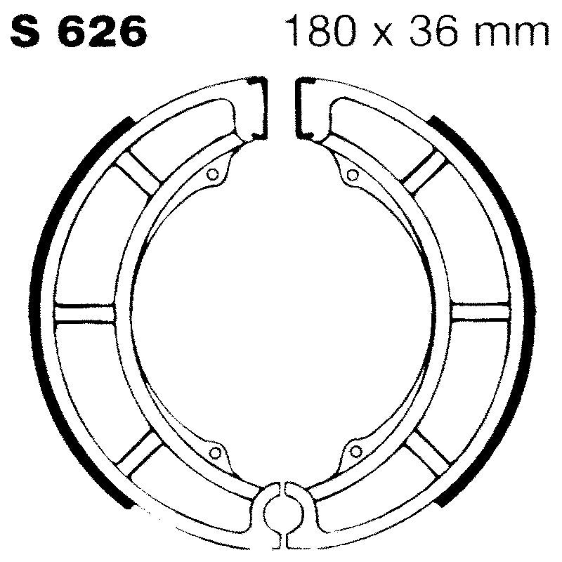 GANASCE FRENO PER MOTO SUZUKI VS750 EBC S626 MESCOLA ORGANICA