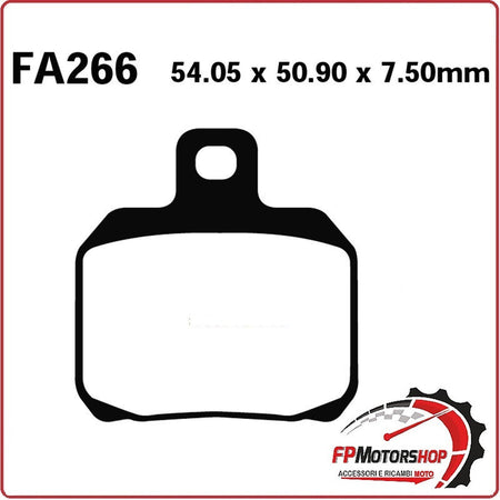PASTIGLIE PASTICCHE FRENO PER MOTO DERBI SENDA RIEJU TANGO EBC FA266R 50