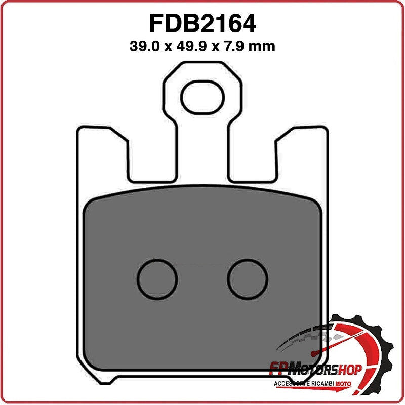 PASTIGLIE FRENO PER MOTO FDB2164ST KAWASAKI ZX-12R NINJA ZX-6RR 636 SUZUKI GSX-R