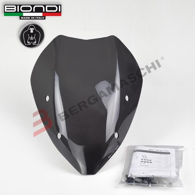 CUPOLINO PARABREZZA PER MOTO BENELLI TRK 702 23 TOURING FUME' SCURO BIONDI 