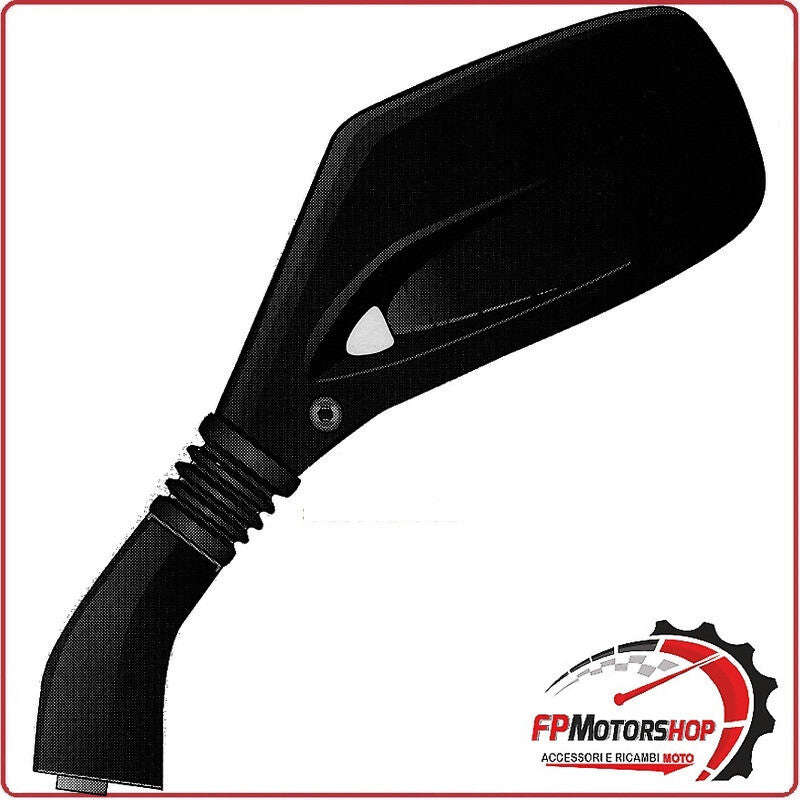 SPECCHIO SPECCHIETTO RETROVISORE DX NERO PER SCOOTER APRILIA SR WWW GULLIVER
