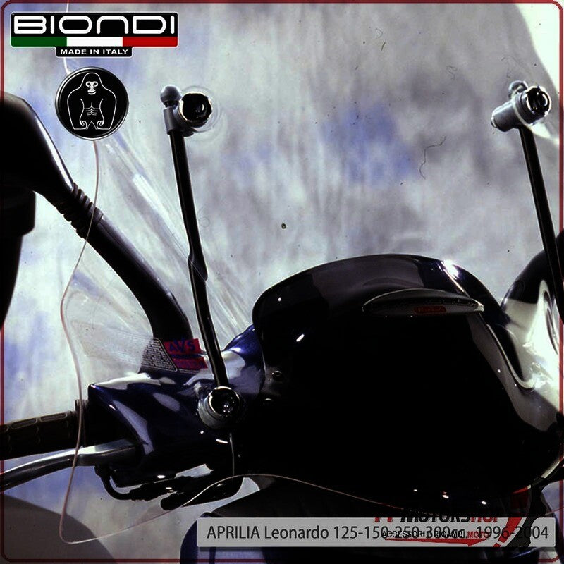 KIT ATTACCHI PARABREZZA PER SCOOTER APRILIA LEONARDO 125/150/250/300 BIONDI