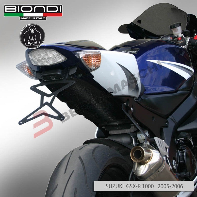 PORTATARGA PER MOTO SUZUKI GSX-R 1000 05-09 REGOLABILE BIONDI 8909989