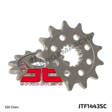 PIGNONE TRASMISSIONE PER MOTO JT 1443 Z13 SC JTF1443.13SC 13 DENTI ACCIAIO SELF
