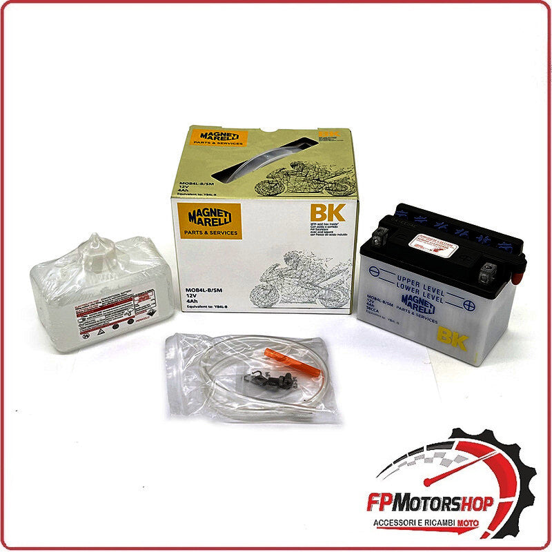 BATTERIA PER MOTO MARELLI MOB4L-B-SM YB4L-B 12V 4Ah SCOOTER PIAGGIO
