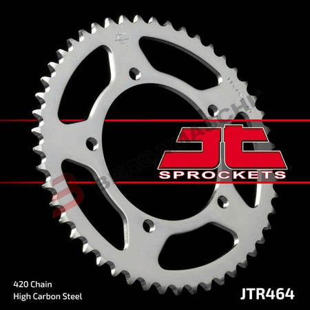 CORONA PER TRASMISSIONE MOTO JT 464 Z44 JTR464.44 44 DENTI ACCIAIO PASSO 420