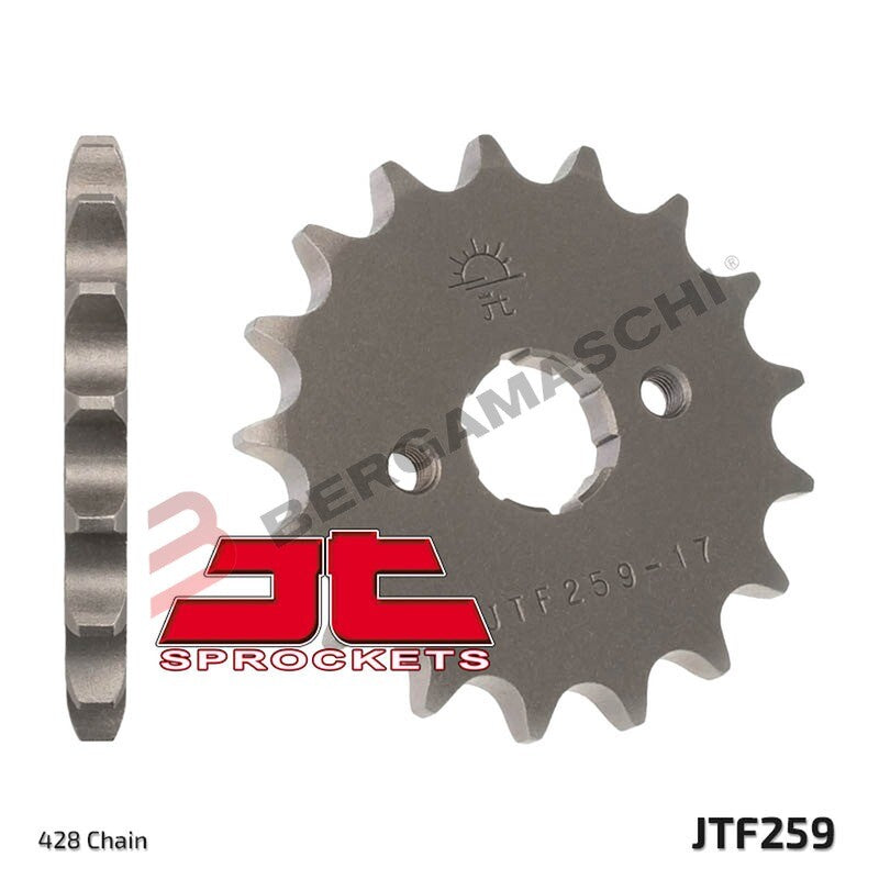 PIGNONE TRASMISSIONE PER MOTO JT 259 Z15 JTF259.15 15 DENTI ACCIAIO