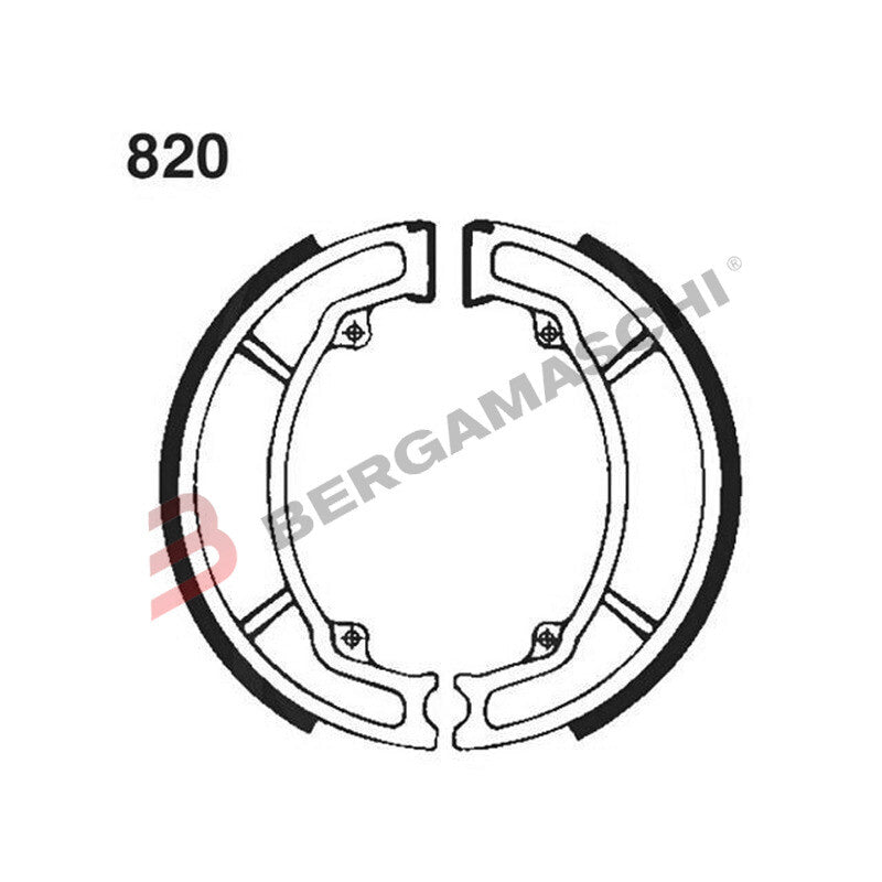 GANASCE FRENO PER MOTO SYM SHARK 50/125/150 EBC 820 MESCOLA ORGANICA