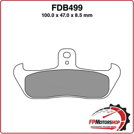 PASTIGLIE FRENI PER MOTO FDB499P APRILIA AF1 125 87>89 CAGIVA ELEFANT 750 90>93