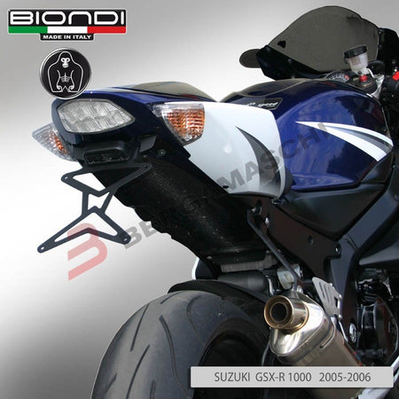 PORTATARGA PER MOTO SUZUKI GSX-R 1000 05-09 REGOLABILE BIONDI 8909989