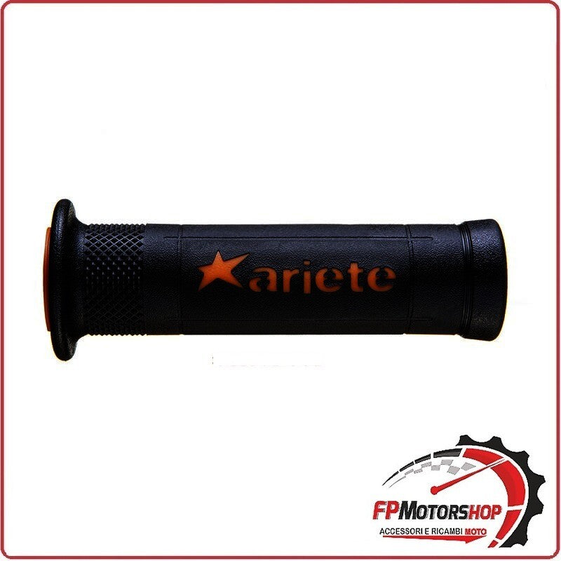 MANOPOLE MANUBRIO PER MOTO ARIRAM ARANCIO-NERO ARIETE 02642 120MM FORATA MORBIDA