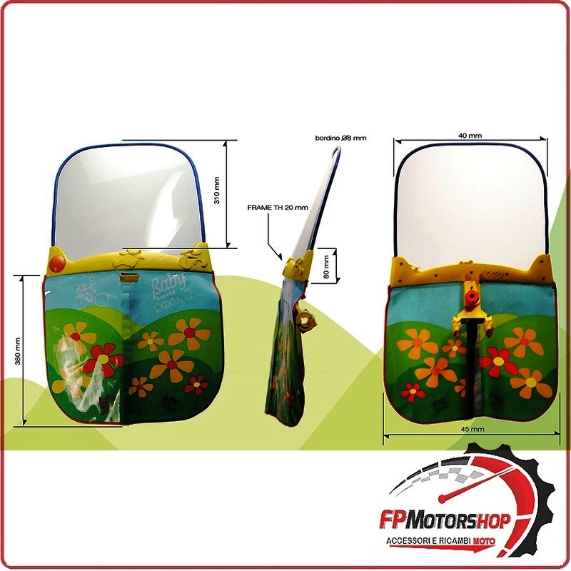 SCHERMO PARABREZZA BAMBINO BABY DOODLE BIONDI 8291003 PER MANUBRIO BICICLETTA