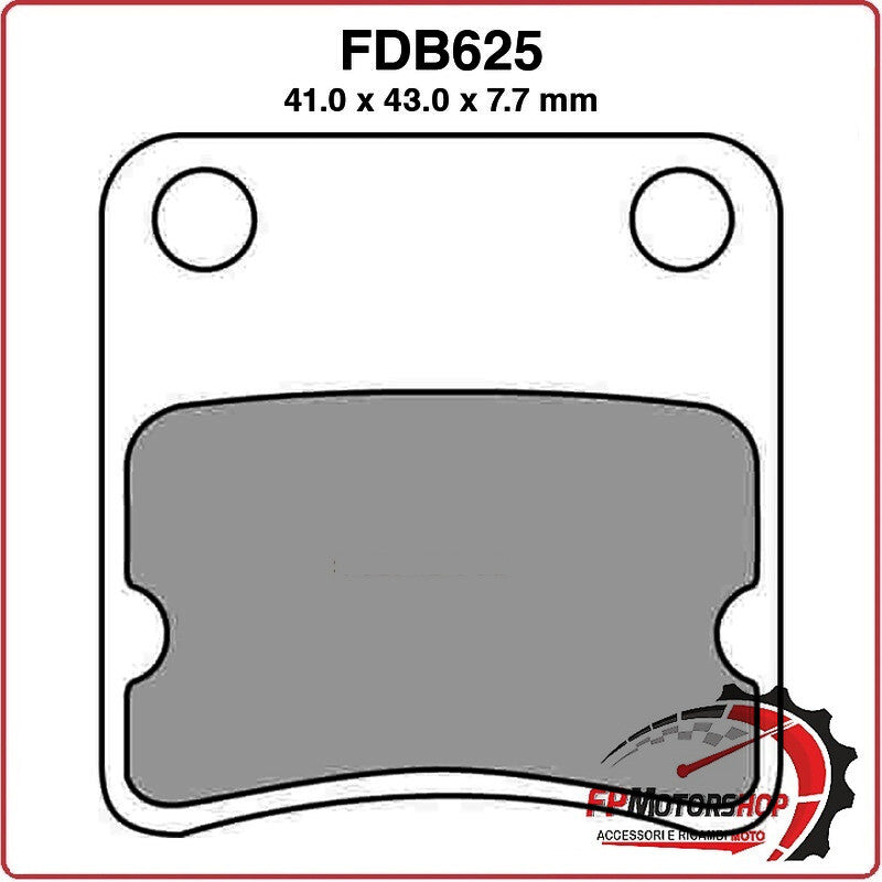 PASTIGLIE FRENI PER MOTO FDB625EF BS VILLA ZX 50 93>93 HONDA XR BAJA 94>94